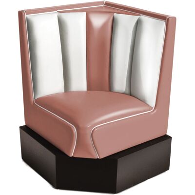 Bel Air Retro Fifties Furniture Classic Diner Hoek voor Hoekbank Dusty Rose Bel Air Retro Fifties Furniture Classic Diner Hoek voor Hoekbank Dusty Rose