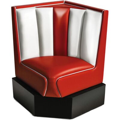 Bel Air Retro Fifties Furniture Bel Air Classic Diner Hoek voor Hoekbank Rood 60 x 60 cm Bel Air Retro Fifties Furniture Bel Air Classic Diner Hoek voor Hoekbank Rood 60 x 60 cm