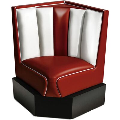 Bel Air Retro Fifties Furniture Classic Diner Hoek voor Hoekbank Ruby Bel Air Retro Fifties Furniture Classic Diner Hoek voor Hoekbank Ruby