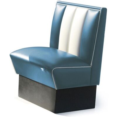 Bel Air Retro Fifties Furniture Classic Retro Diner Bank Bel Air HW70 Blauw Bel Air Retro Fifties Furniture Classic Retro Diner Bank Bel Air HW70 Blauw