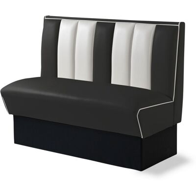 Bel Air Retro Fifties Furniture Classic Retro Diner Bank Bel Air HW120 Zwart Bel Air Retro Fifties Furniture Classic Retro Diner Bank Bel Air HW120 Zwart