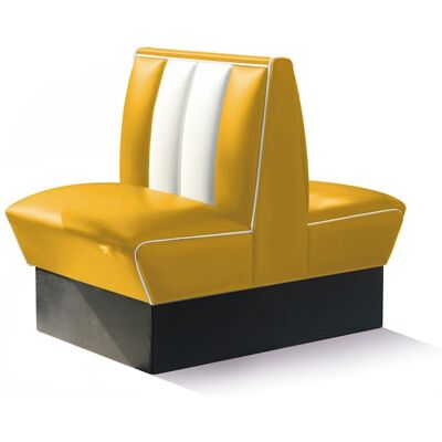 Bel Air Retro Fifties Furniture Classic Retro Diner Bank Bel Air HW70 DB Geel Bel Air Retro Fifties Furniture Classic Retro Diner Bank Bel Air HW70 DB Geel