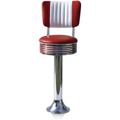 Bel Air Retro Fifties Furniture Bar stool BS-27 CB Ruby-Hout Bel Air Retro Fifties Furniture Bar stool BS-27 CB Ruby-Hout