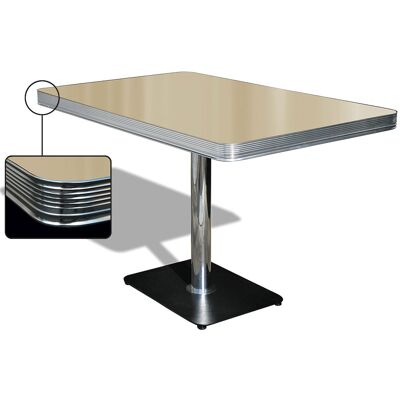 Bel Air Retro Fifties Furniture Bel Air Diner Tafel TO22W Antique White Bel Air Retro Fifties Furniture Bel Air Diner Tafel TO22W Antique White