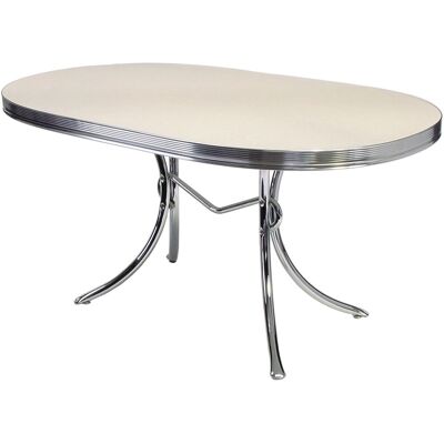 Bel Air Retro Fifties Furniture Bel Air Retro Tafel TO26 Antique White Oxide Bel Air Retro Fifties Furniture Bel Air Retro Tafel TO26 Antique White Oxide