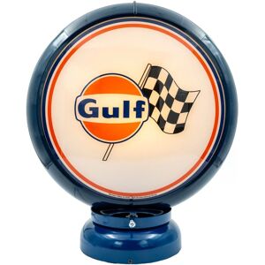 Gulf Racing PVC Benzinepomp Bol met Lampvoet - Blauw/Blauw Gulf Racing PVC Benzinepomp Bol met Lampvoet - Blauw/Blauw