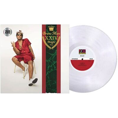 Fiftiesstore Bruno Mars - 24K Magic (Clear Vinyl) (LP) Fiftiesstore Bruno Mars - 24K Magic (Clear Vinyl) (LP)
