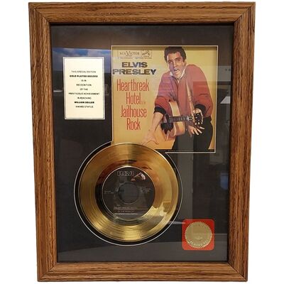 Elvis Presley - Heartbreak Hotel 24KT Gouden Plaat Single (LP) Elvis Presley - Heartbreak Hotel 24KT Gouden Plaat Single (LP)