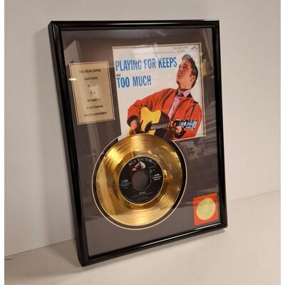 Elvis Presley - Playing For Keeps 24KT Gouden Plaat Single (LP) Elvis Presley - Playing For Keeps 24KT Gouden Plaat Single (LP)