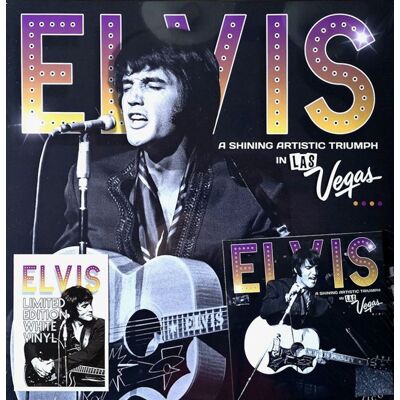 Elvis Presley - A Shining Artistic Triumph In Las Vegas (Wit Vinyl) + CD (LP) Elvis Presley - A Shining Artistic Triumph In Las Vegas (Wit Vinyl) + CD (LP)
