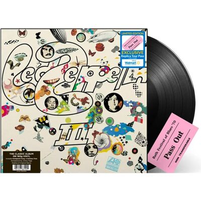 Fiftiesstore Led Zeppelin - Led Zeppelin III (Met Collectible Backstage Pass Replica) (Walmart Exclusive) (LP) Fiftiesstore Led Zeppelin - Led Zeppelin III (Met Collectible Backstage Pass Replica) (Walmart Exclusive) (LP)