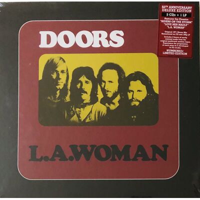 Fiftiesstore The Doors - L.A Woman 50th Anniversary + 3CD (LP) Fiftiesstore The Doors - L.A Woman 50th Anniversary + 3CD (LP)