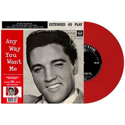 Single: Elvis Presley - Any Way You Want Me: South Africa (Rood Translucent Vinyl) (LP) Single: Elvis Presley - Any Way You Want Me: South Africa (Rood Translucent Vinyl) (LP)