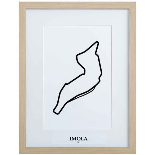 Formula 1 Formule 1 Circuit Imola 3D Print - Hout