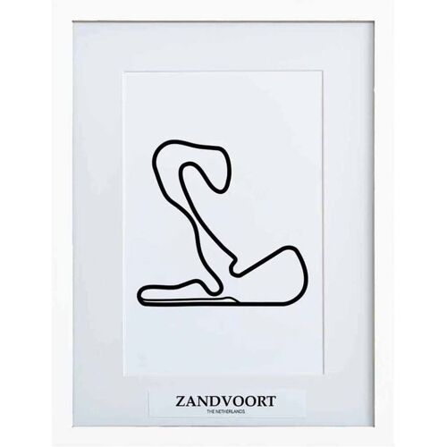 Formula 1 Formule 1 Circuit Zandvoort 3D Print - Wit