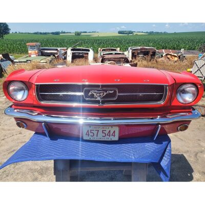 Ford Mustang 1965 Voorkant - Gemaakt Van Een Echte Auto Ford Mustang 1965 Voorkant - Gemaakt Van Een Echte Auto