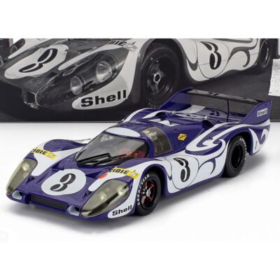 Fiftiesstore Porsche 917 Long Tail #3 Hippie Trainings Version 24h LeMans 1970 Larrousse & Kauhsen Schaalmodel 1:18 Fiftiesstore Porsche 917 Long Tail #3 Hippie Trainings Version 24h LeMans 1970 Larrousse & Kauhsen Schaalmodel 1:18