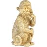 Wandornament Monkey goud