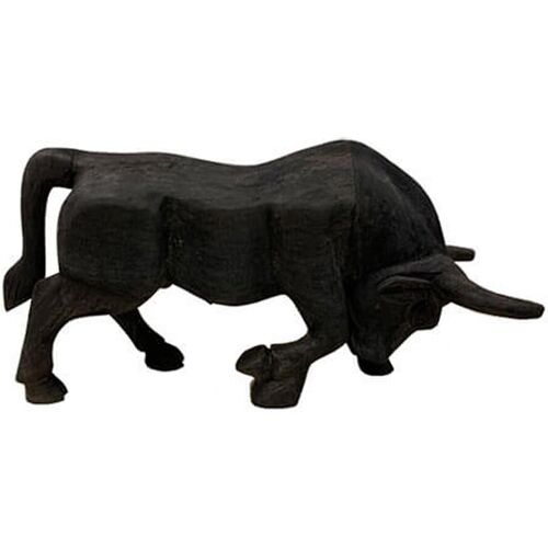 Stier zwart 46 cm