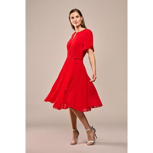 Mart Visser Haily Plisse Jurk Rood Mart Visser Haily Plisse Jurk Rood