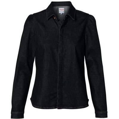 Caroline Tensen Collection Caroline Tensen Rana Blouse Denim Zwart Caroline Tensen Collection Caroline Tensen Rana Blouse Denim Zwart