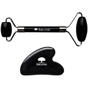Arganic Gua Sha Schraper & Gezichtsroller (Obsidiaan) Gua Sha & Gezichtsroller Arganic Gua Sha Schraper & Gezichtsroller (Obsidiaan) Gua Sha & Gezichtsroller