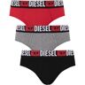 Diesel Herenslips Andre 3-pack zwart-grijs-rood Multi Extra Large