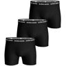 Bjorn Borg boxershorts cotton stretch 3-pack zwart Zwart Extra Large