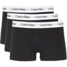 Calvin Klein boxershorts low rise zwart-wit Zwart Medium