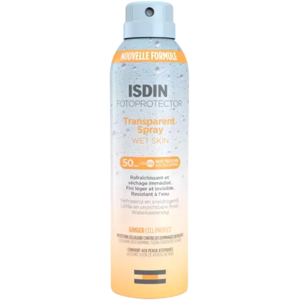 Isdin SPF 50+ Transparante Wet Skin Zonnebrand Spray Isdin SPF 50+ Transparante Wet Skin Zonnebrand Spray