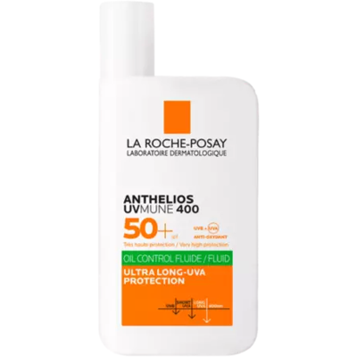 La Roche Posay Anthelios UV-mune 400 Olie Controle Vloeistof SPF50+ (50ml) La Roche Posay Anthelios UV-mune 400 Olie Controle Vloeistof SPF50+ (50ml)