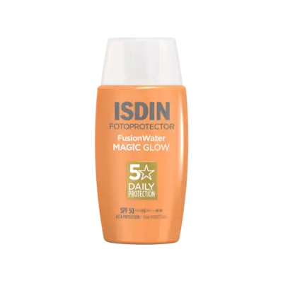 Isdin Fusion Water Magic Glow SPF50 Zonnebrandcrème 50ml Isdin Fusion Water Magic Glow SPF50 Zonnebrandcrème 50ml