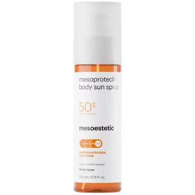 Mesoestetic Mesoprotech Zonnebrand Spray voor het lichaam - SPF50+ Mesoestetic Mesoprotech Zonnebrand Spray voor het lichaam - SPF50+