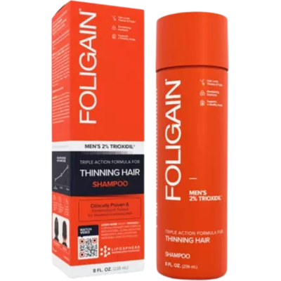 Foligain Triple Action Shampoo - Haaruitval - Mannen - 236ml Foligain Triple Action Shampoo - Haaruitval - Mannen - 236ml