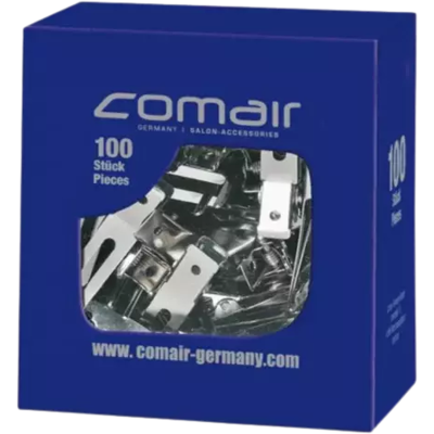 Comair Metalen Clips 2-potig 100Stuks Comair Metalen Clips 2-potig 100Stuks
