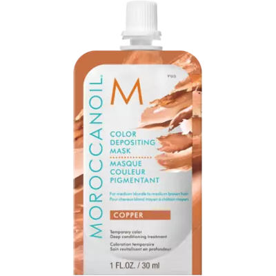 Moroccanoil Koperen Haarmasker - 30ml - Kleurdepositie Behandeling Moroccanoil Koperen Haarmasker - 30ml - Kleurdepositie Behandeling