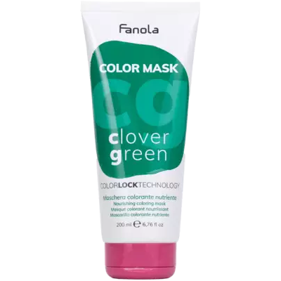 Fanola Clover Green Kleurmasker 200ml - Semi-permanente Haarverf Fanola Clover Green Kleurmasker 200ml - Semi-permanente Haarverf
