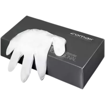 Comair Poedervrije Vinyl Handschoenen 100stuks Medium Comair Poedervrije Vinyl Handschoenen 100stuks Medium