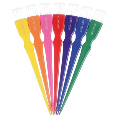 Comair Tinting Brushes Rainbow Mini Colored 7 stuks Comair Tinting Brushes Rainbow Mini Colored 7 stuks