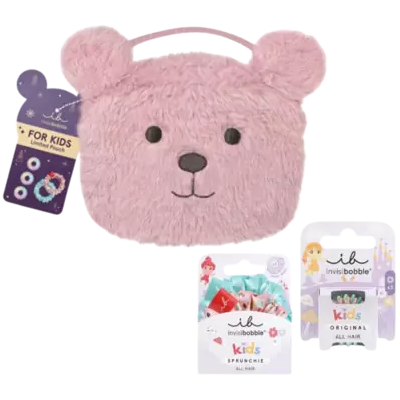 Invisibobble Kids Pink Teddy Kids Set Invisibobble Kids Pink Teddy Kids Set