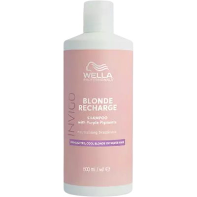 Wella Professionals Invigo Blonde Recharge Shampoo - Blond Neutralizer 500ml Wella Professionals Invigo Blonde Recharge Shampoo - Blond Neutralizer 500ml