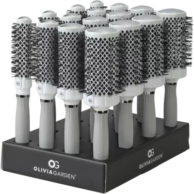 Olivia Garden Expert Blowout Grip Wavy Bristles Display 16 Stuks Olivia Garden Expert Blowout Grip Wavy Bristles Display 16 Stuks