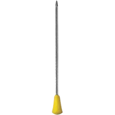 Comair Metalen Permanent Pin met Gele Plastic Kop - 50 stuks Geel - 65mm Comair Metalen Permanent Pin met Gele Plastic Kop - 50 stuks Geel - 65mm