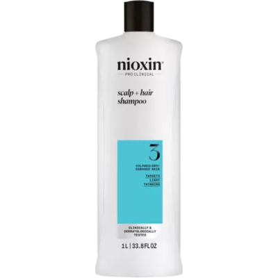 Nioxin System 3 Shampoo voor fijn, chemisch behandeld haar Nioxin System 3 Shampoo voor fijn, chemisch behandeld haar