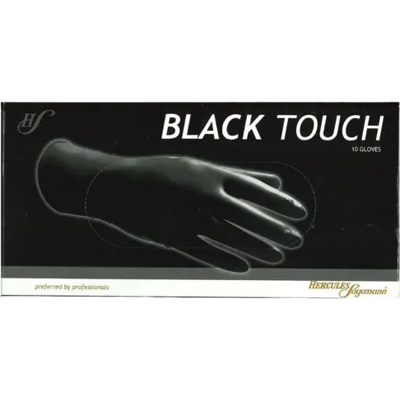 Hercules Sägemann Black Touch Gloves 10st Large Hercules Sägemann Black Touch Gloves 10st Large