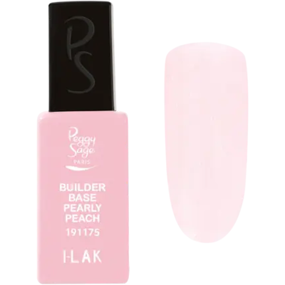 Peggy Sage I-Lak Builder Base Semi-Permanent Base For A Stronger Hold 11ml Pearly Peach Peggy Sage I-Lak Builder Base Semi-Permanent Base For A Stronger Hold 11ml Pearly Peach