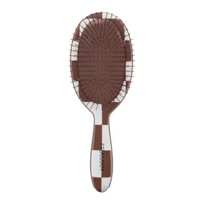 Framar Detangle Brush Checked Out Chocolate Framar Detangle Brush Checked Out Chocolate