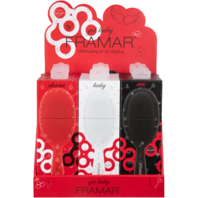 Framar Detangle Brush Get Lucky Display 9 Stuks Framar Detangle Brush Get Lucky Display 9 Stuks