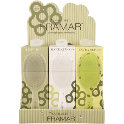 Framar Detangle Brush Exra Dirty Display 9pcs Framar Detangle Brush Exra Dirty Display 9pcs