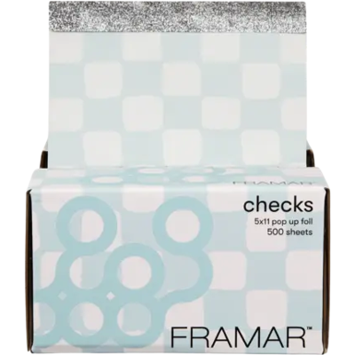 Framar Pop-Up Foil Checks Light Blue Framar Pop-Up Foil Checks Light Blue